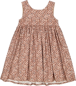Wheat Pinafore wrinkles dress - Pale lilac flowers